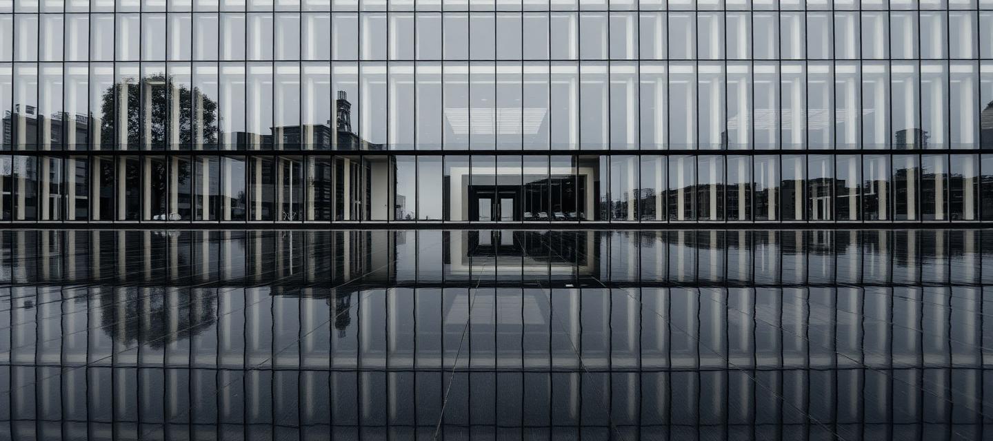 Brutalist glass building facade — Luxura Group case study